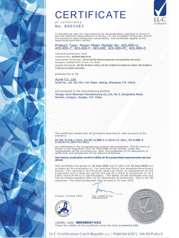 adl400 ce power meter emc certificate b8d9bd67 ca3