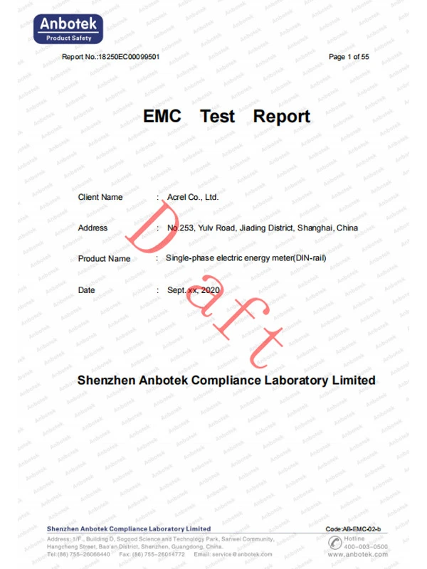 adl200 en61326 1 single phase energy meters ce emc test report
